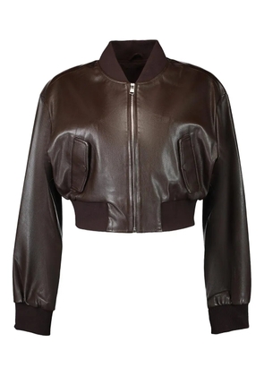LAMARQUE Evelin zip-front bomber jacket - Brown