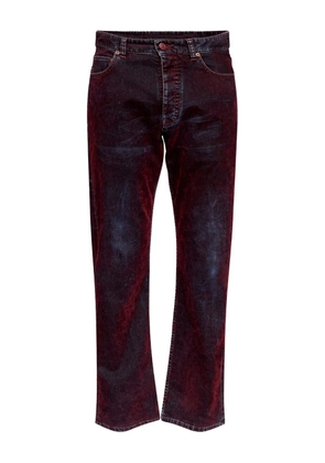MM6 Maison Margiela five-pocket faded jeans - Red