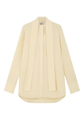 TOTEME lavalliere-detail shirt - Neutrals