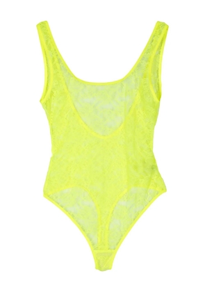 Maison Close Flashback Néon open back bodysuit - Yellow