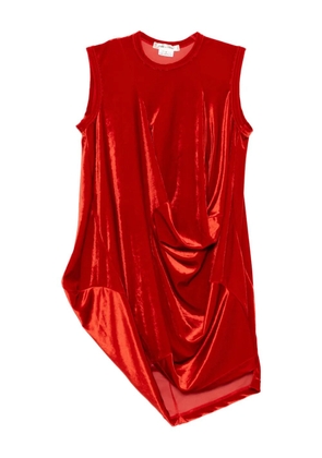 Comme Des Garçons draped mini dress - Red