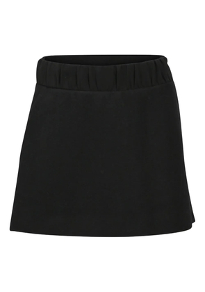 Neil Barrett gartered waist A-line skirt - Black