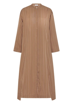 Rosetta Getty long-sleeved shirt dress - Brown