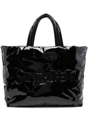 Saint Laurent logo-debossed tote bag - Black