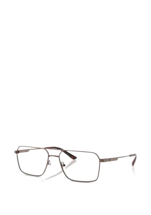 Emporio Armani square-frame glasses - Brown