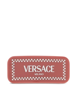 Versace Left Crystal hair clip - Pink