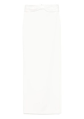Elisabetta Franchi bow-detail maxi skirt - White
