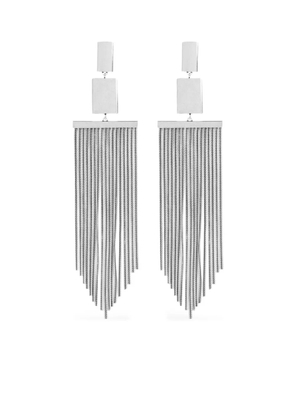 ISABEL MARANT square fringe earrings - Silver