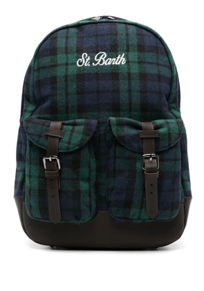 MC2 Saint Barth tartan-print backpack - Green