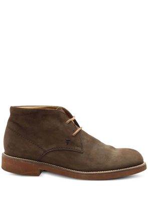 Tod's Vintage suede lace-up boots - Brown