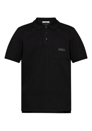 Givenchy logo-patch polo shirt - Black