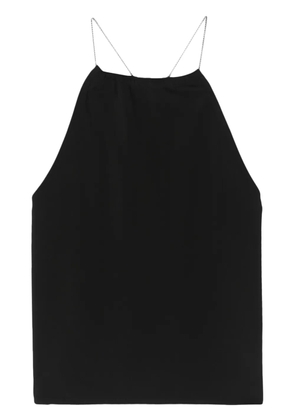 Thom Krom chain-straps gathered tank top - Black