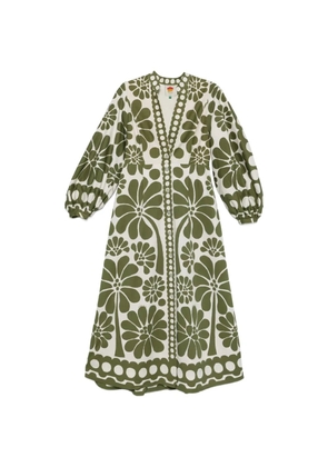 FARM Rio Palermo floral-print midi dress - White