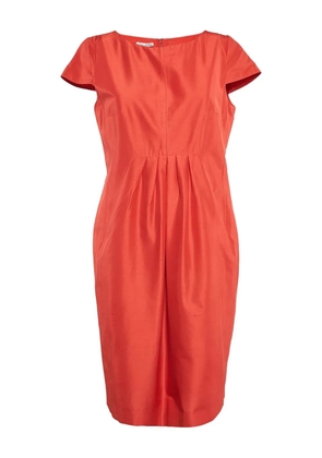 Oscar de la Renta Pre-Owned silk midi dress - Red