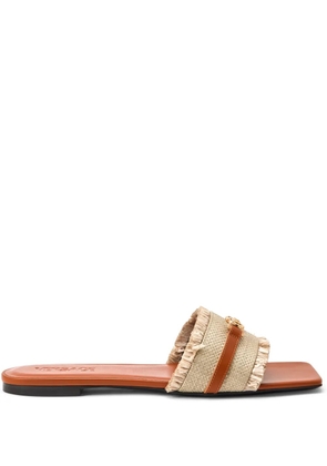 Versace Medusa woven slides - Neutrals