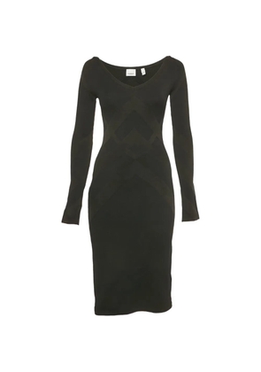 Burberry Pre-Owned flared midi dress - Black