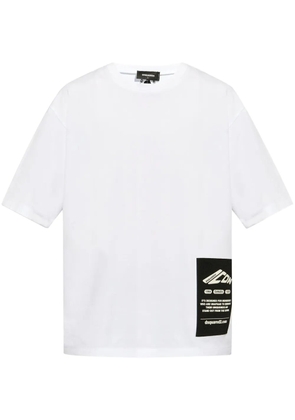 DSQUARED2 maxi logo patch T-shirt - White