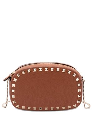 Valentino Garavani mini Rockstud chain cross body bag - Brown