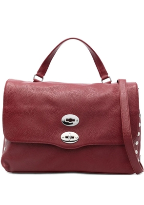 Zanellato medium Postina stud-embellished tote bag - Red