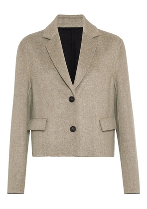 Brunello Cucinelli cropped blazer - Neutrals