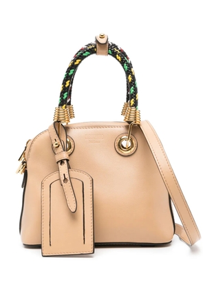 Moschino leather tote bag - Neutrals