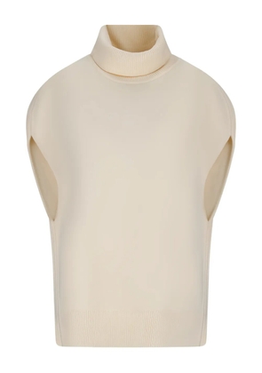 TOTEME double-knit roll-neck cape - Neutrals
