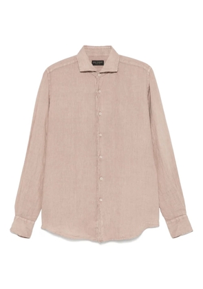 Dell'oglio linen shirt - Brown