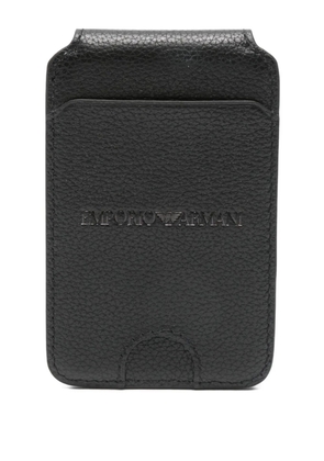 Emporio Armani leather cardholder - Black