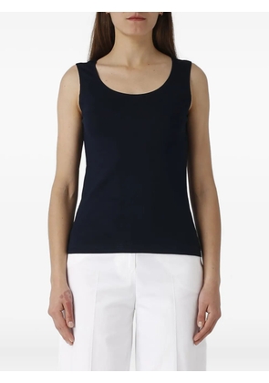 Gran Sasso scoop-neck top - Blue