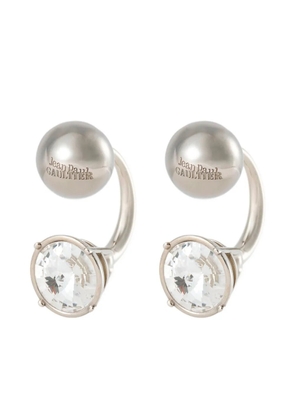 Jean Paul Gaultier crystal-embellished earrings - Silver