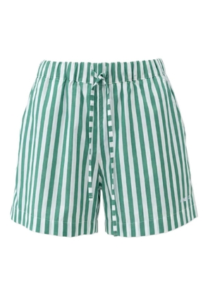 Hunza G embroidered striped shorts - Green