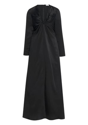 Rosetta Getty twist-detail long-sleeve maxi dress - Black