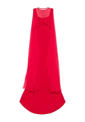 Atu Body Couture detachable-cape maxi dress - Red