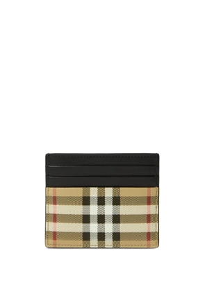 Burberry check-print card holder - Brown