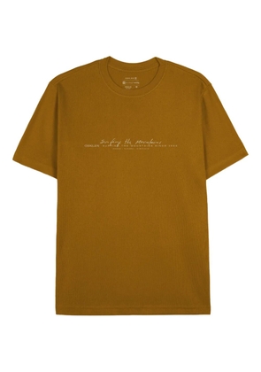 Osklen text-print T-shirt - Brown