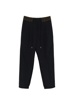sacai drawstring trousers - Black
