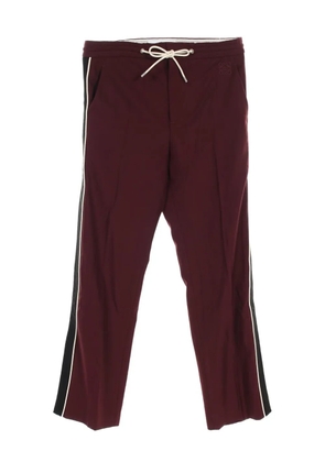 Loewe Pre-Owned 2010s drawstring-waist side-stripe trousers - Red