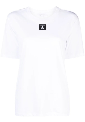 Patrizia Pepe logo-patch cotton T-shirt - White