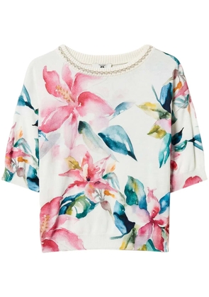 TWINSET knitted T-shirt - White