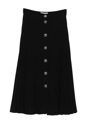 NISSA button midi skirt - Black