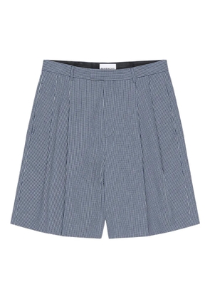 Givenchy check-pattern shorts - Blue