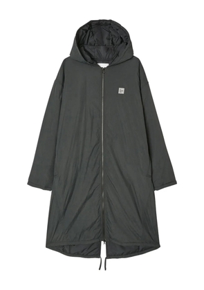 American Vintage Zotcity logo-patch parka - Grey