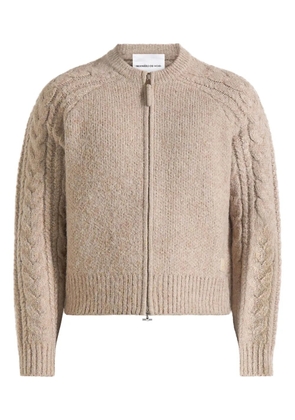 Manière De Voir Gaby zip-up cardigan - Neutrals