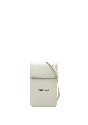 Balenciaga Pre-Owned 2021 Leather Cash Phone and Card Holder crossbody bag - White