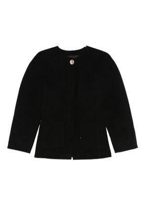 Maje single-button jacket - Black