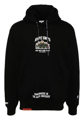 AAPE BY *A BATHING APE® logo hoodie - Black