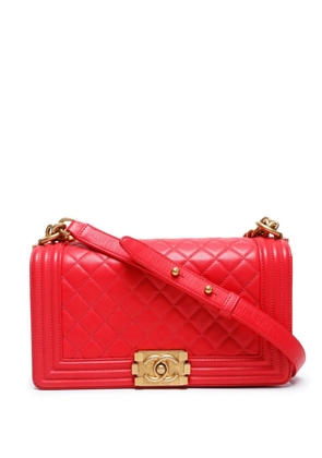 CHANEL Pre-Owned 2017-2018 Boy shoulder bag - Pink