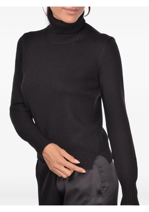 Gran Sasso roll-neck wool sweater - Black
