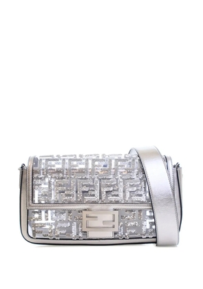 Fendi Pre-Owned 2010-2025 Nicki Minaj Medium Sequined PVC FF 1974 Baguette satchel - Silver