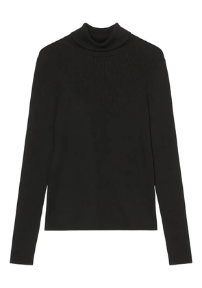 Marc O'Polo turtleneck ribbed top - Black